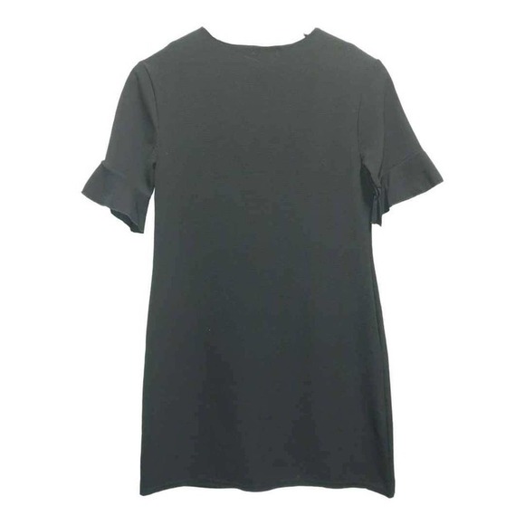 Short sleeve button up black dress by Pretty Little Thing Size 0 - Picture 2 of 3